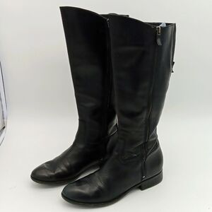 Franco Sarto Leather Boot 9 black